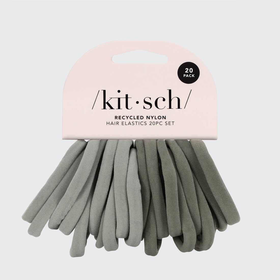 Kitsch Eco-Friendly Nylon Elastics 20pc - Eucalyptus