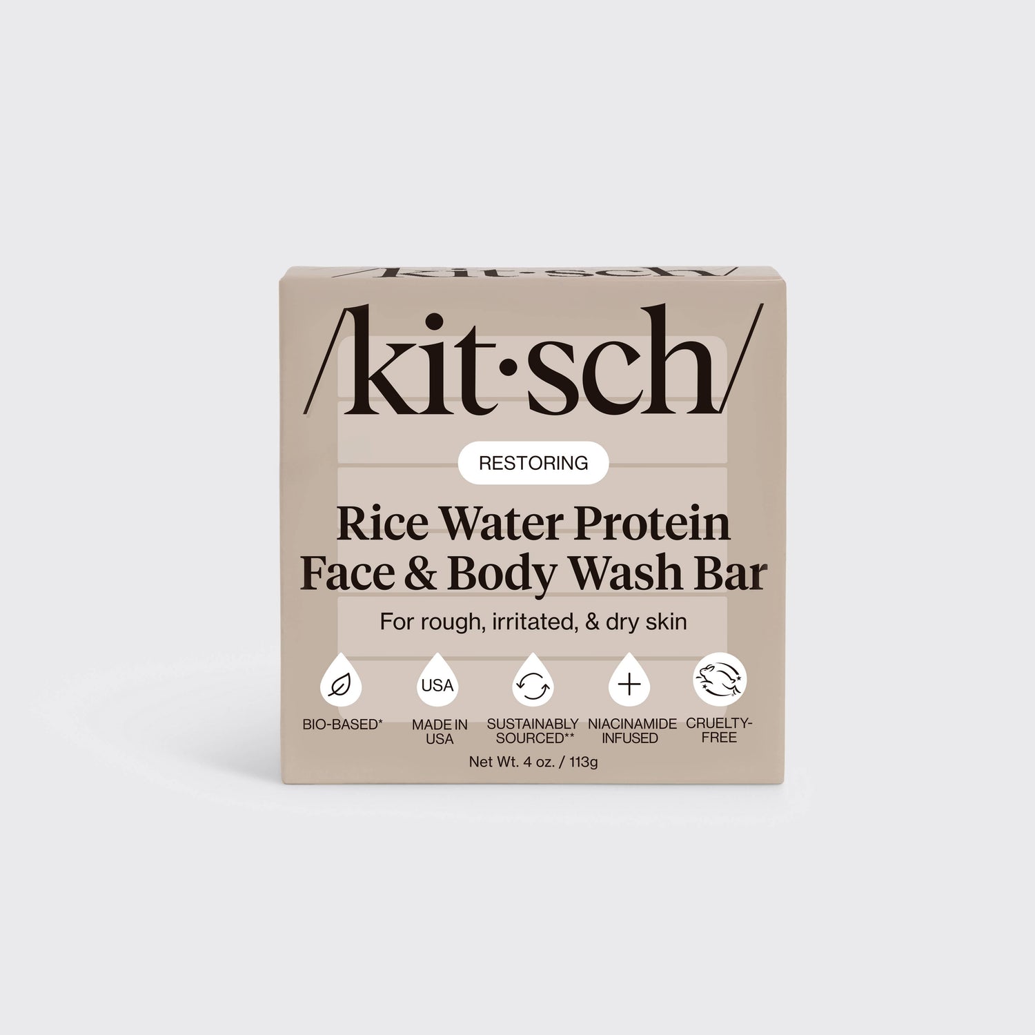Rice Water Protein Face &amp; Body Wash Bar 113g