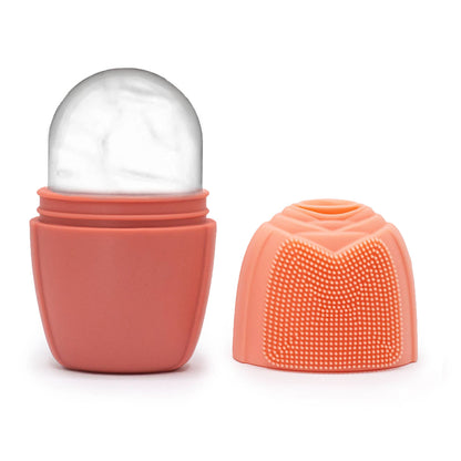 Ancient Wisdom Silicone Ice Face Roller - Peach