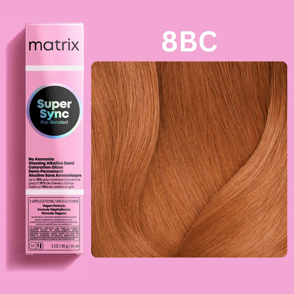 Matrix Super Sync Pre-Bonded Glossing Alkaline Demi-Permanent Hair Colour