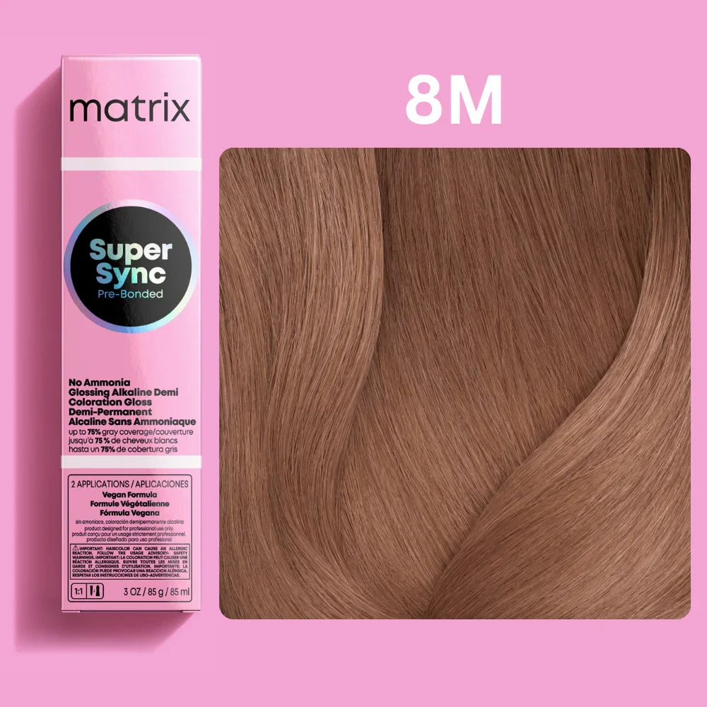 Matrix Super Sync Pre-Bonded Glossing Alkaline Demi-Permanent Hair Colour