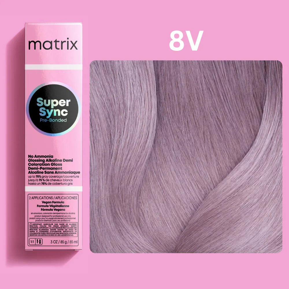 Matrix Super Sync Pre-Bonded Glossing Alkaline Demi-Permanent Hair Colour