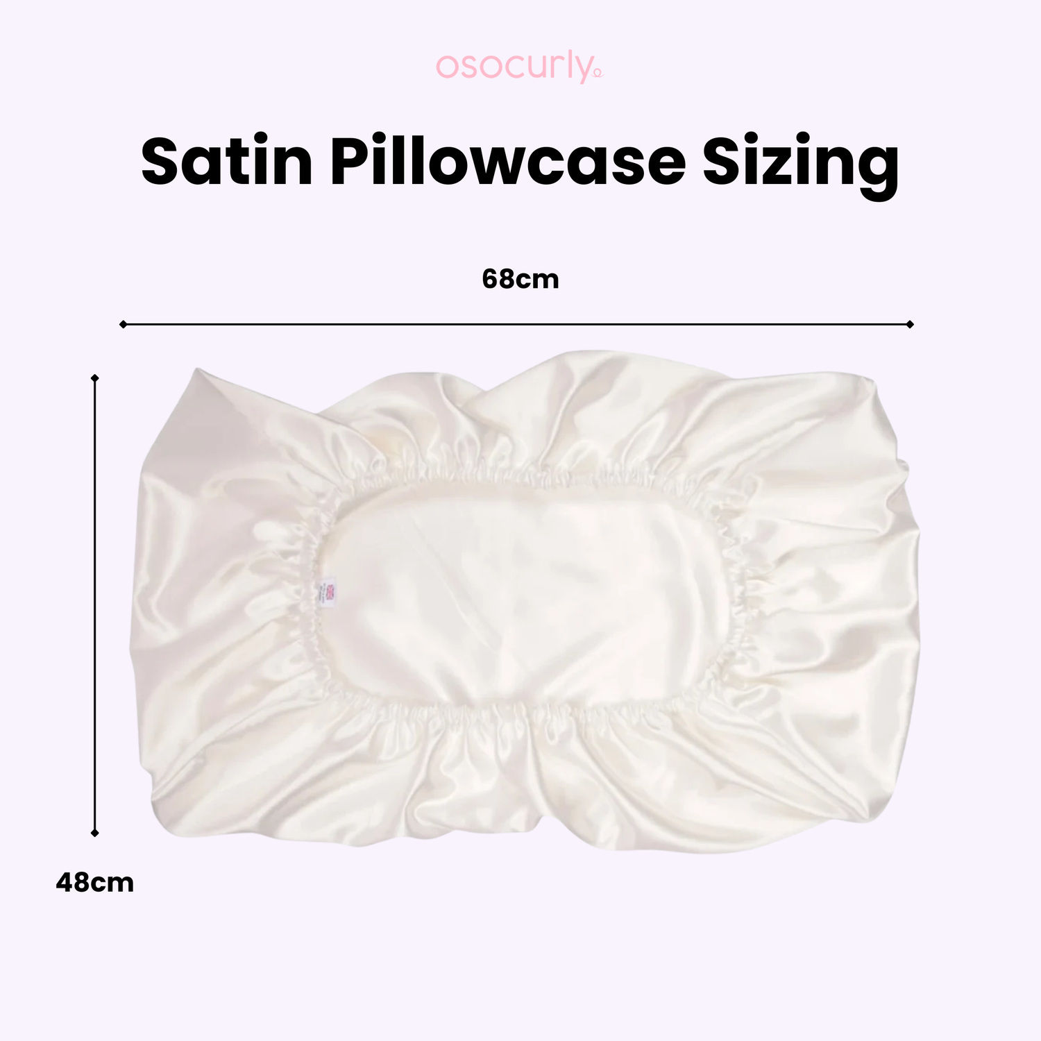 O So Curly Reversible Satin Pillowcase - Black
