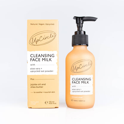 UpCircle Cleansing Face Milk with Aloe Vera + Upcycled Oat Powder