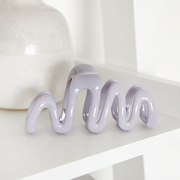 Coconut Lane Squiggle Claw Clip - Lilac