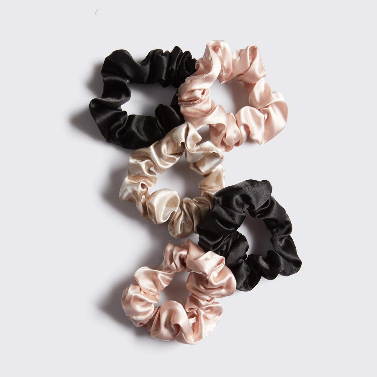 Kitsch Satin Sleep Scrunchies - 5pc Assorted