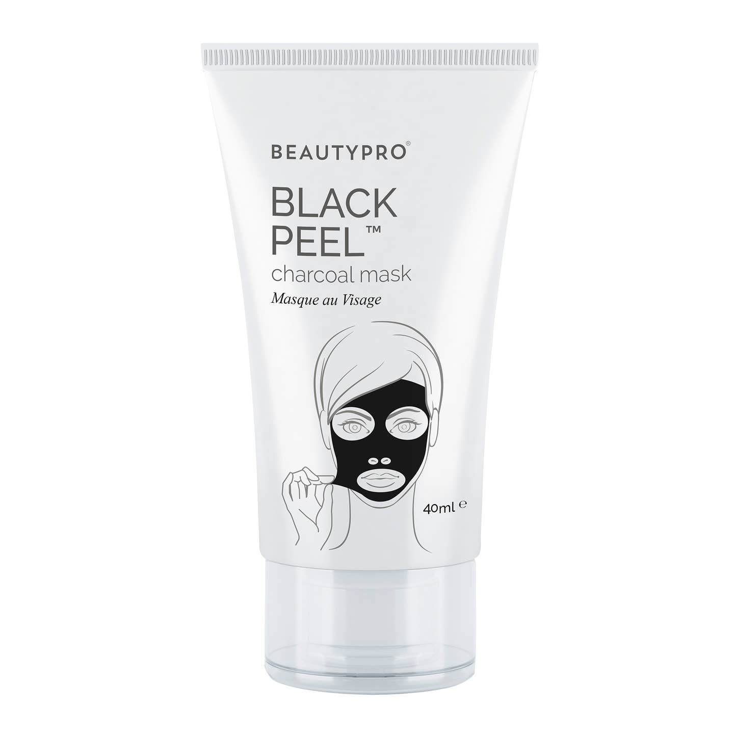 BeautyPro Black Peel Active Charcoal Mask 40ml Tube