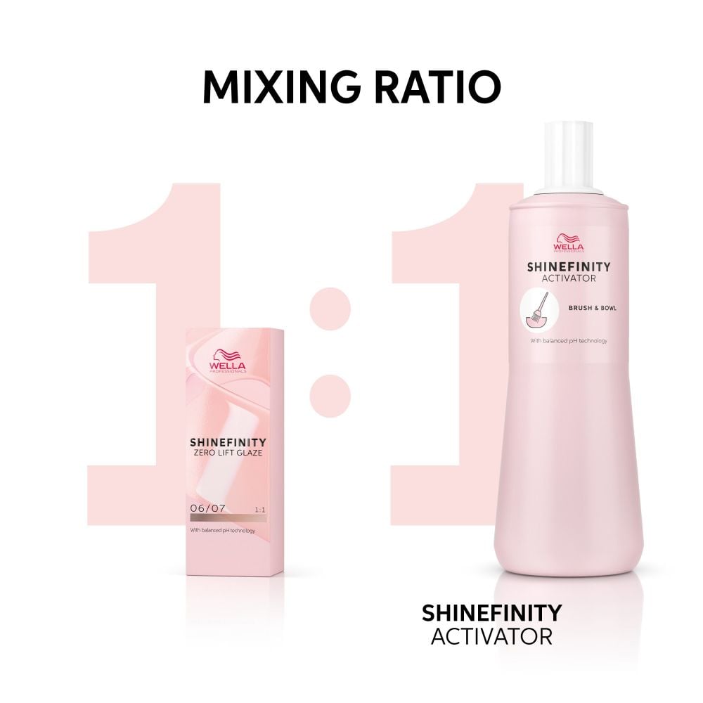 Wella Professionals Shinefinity Activator Bottle Usage