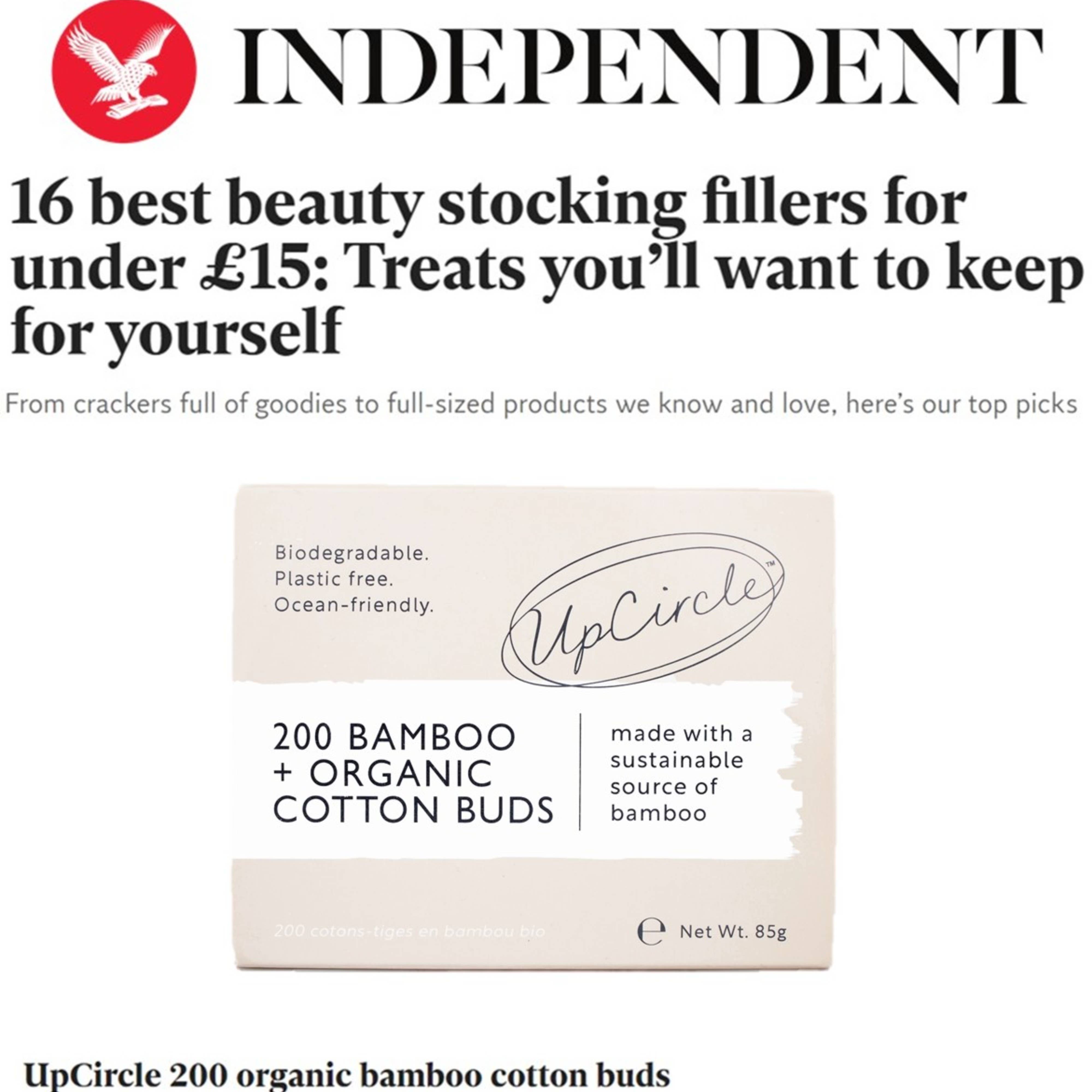 UpCircle Bamboo + Organic Cotton Buds 200pcs