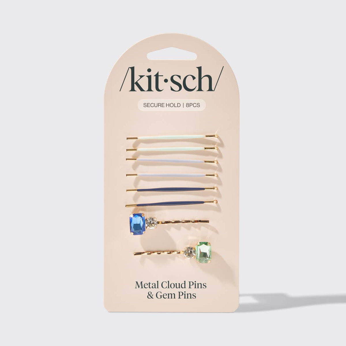 Kitsch Cloud & Gem Bobby Pins 8pc Set - Garden Bouquet