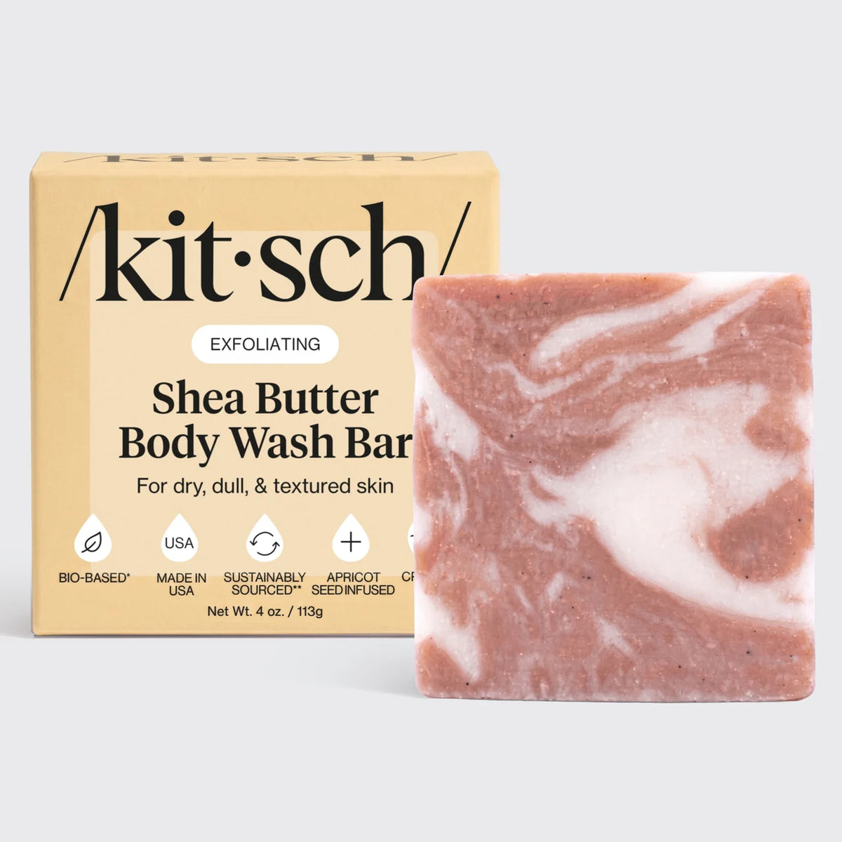 Kitsch Shea Butter Solid Body Wash Bar 4oz