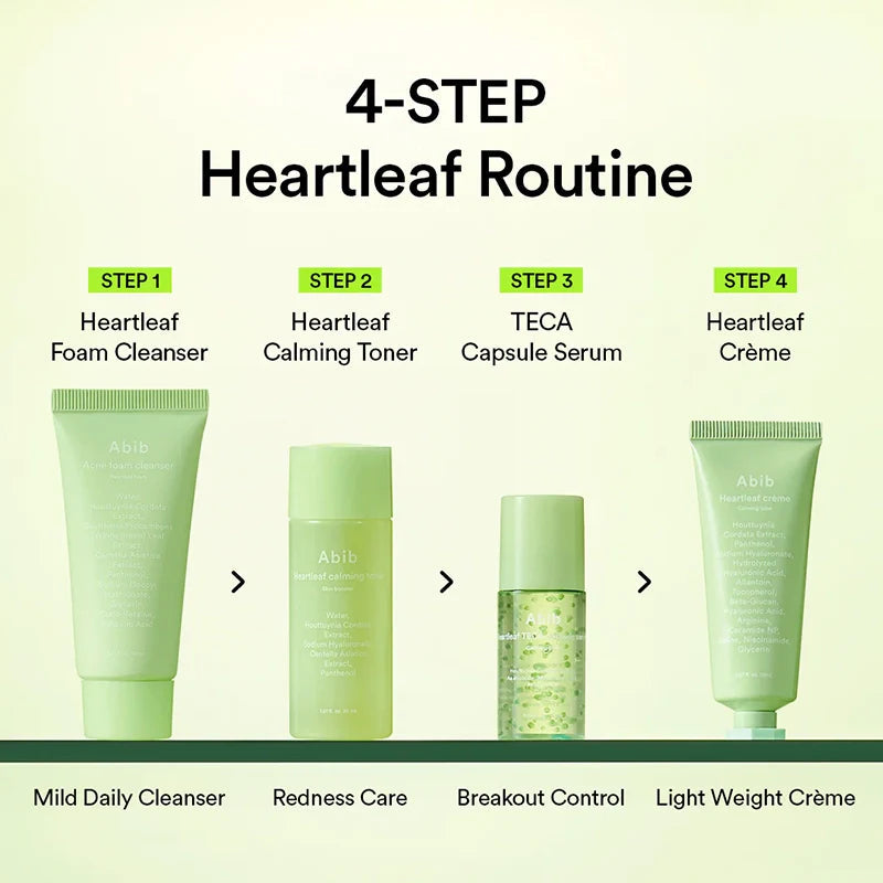 Abib Heartleaf Calming Trial Kit - 4 pc – Kiyo Beauty
