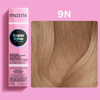 Matrix Super Sync Pre-Bonded Glossing Alkaline Demi-Permanent Hair Colour
