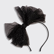 Kitsch Glitter Tulle Headband - Black