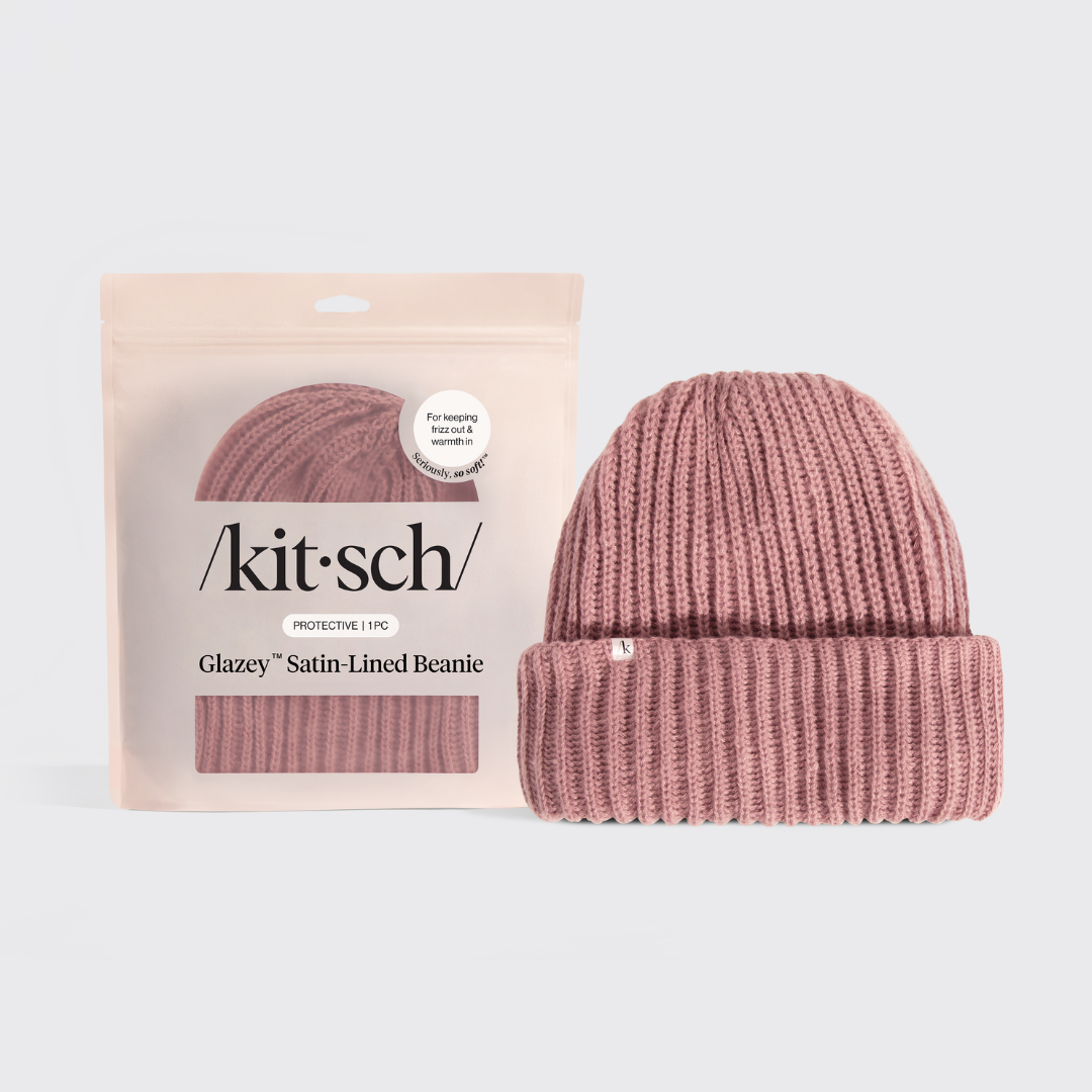 Kitsch Glazey™ Satin-Lined Beanie - Blush