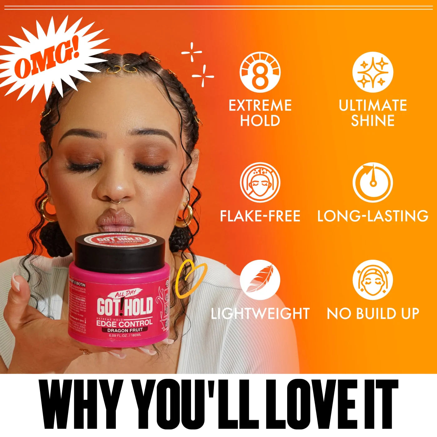 All Day Got Hold Extreme Hold Edge Control - Cactus Extract