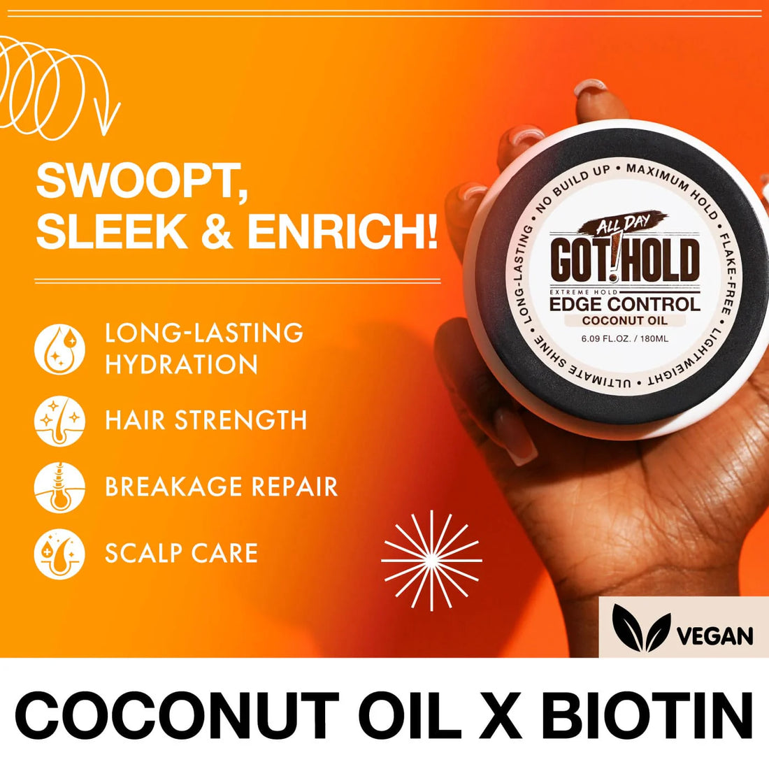 All Day Got Hold Extreme Hold Edge Control - Coconut Oil