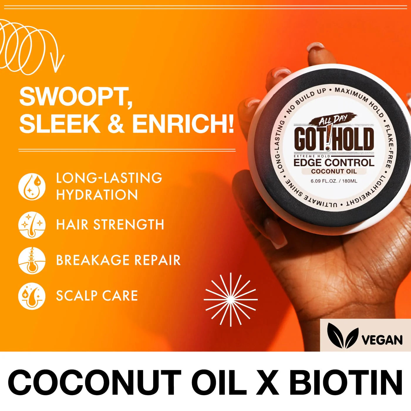 All Day Got Hold Extreme Hold Edge Control - Coconut Oil