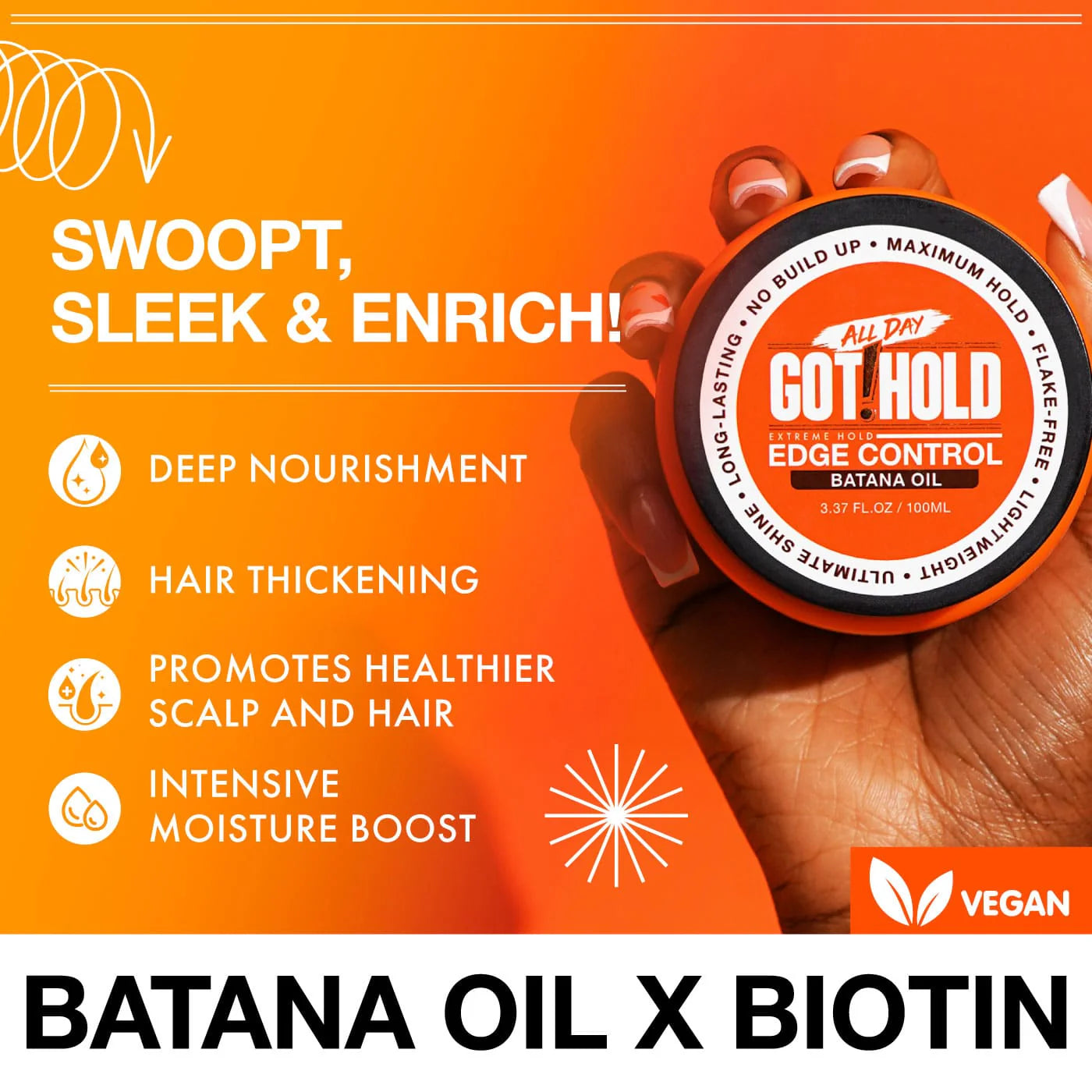 All Day Got Hold Extreme Hold Edge Control - Batana Oil