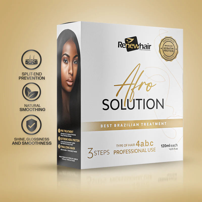 Renewhair Professional Afro Solution Best Brazilian Treatment (3x120ml)