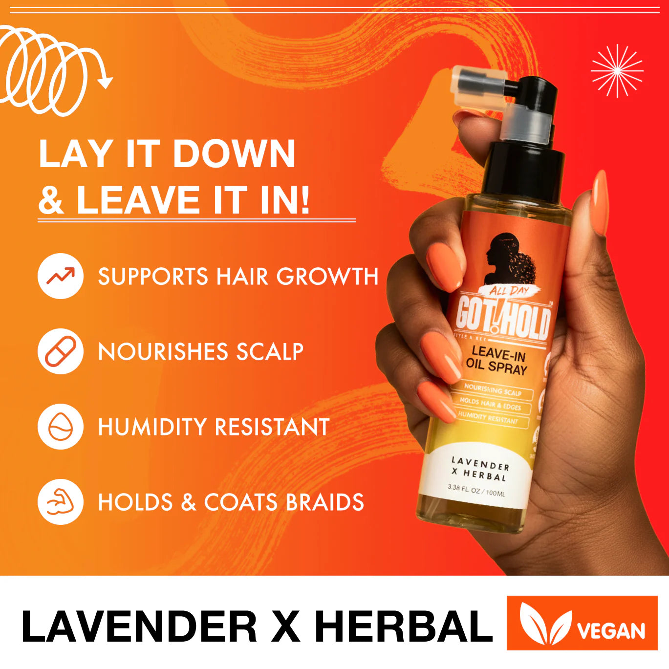 All Day Got Hold Style &amp; Set Leave-In Oil Spray 100ml