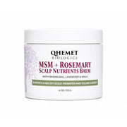 QHEMET BIOLOGICS MSM + Rosemary Scalp Nutrients Balm jar on a white background