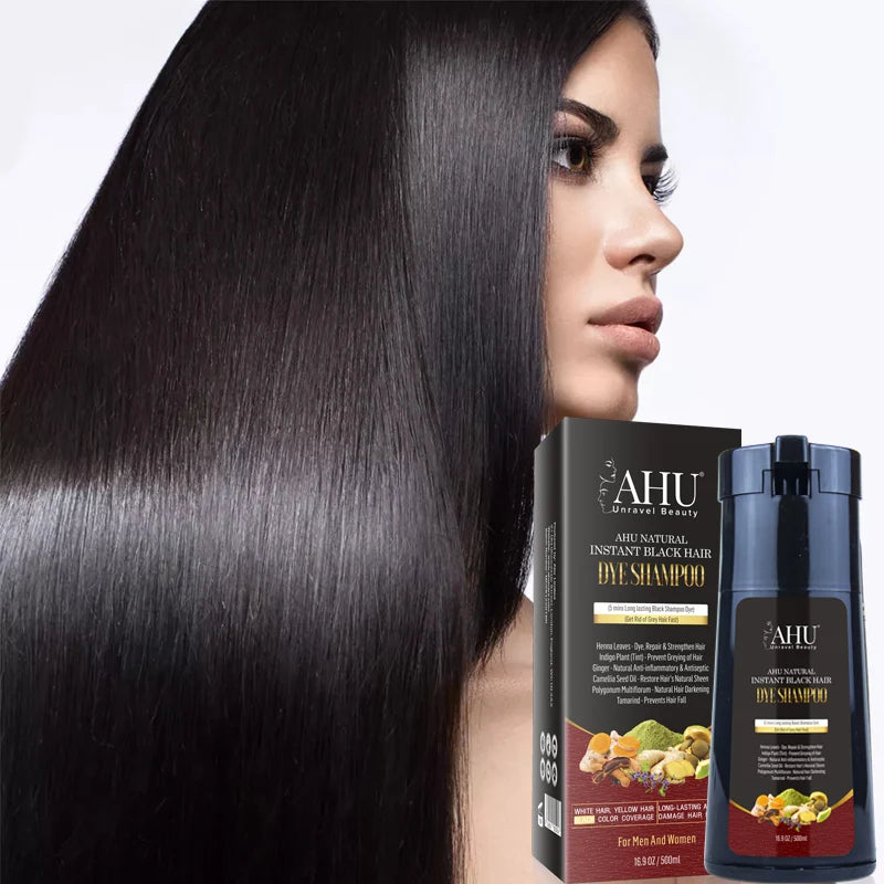 AHU Natural Instant Dye Shampoo 500ml