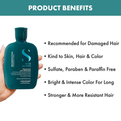 Alfaparf Milano Semi Di Lino Reconstruction Reparative Low Shampoo