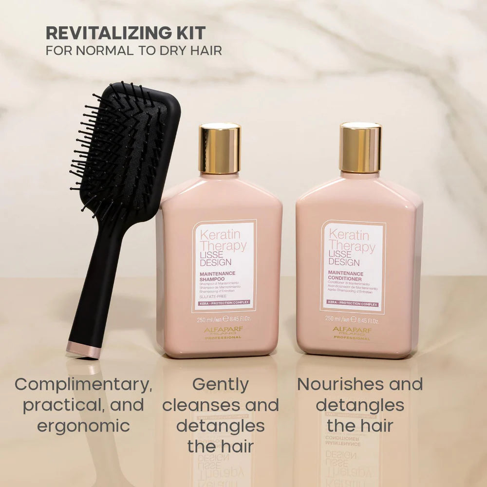 Alfaparf Milano Keratin Therapy Lisse Design Glass Hair Maintenance Kit