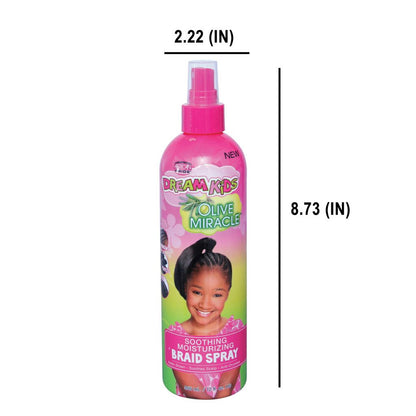 African Pride Dream Kids Olive MiracleSoothing Moisturising Braid Spray 12oz