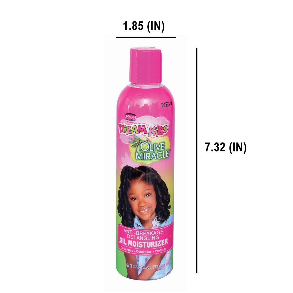 African Pride Dream Kids Olive Miracle Anti-Breakage Detangling Oil Moisturizer 8oz