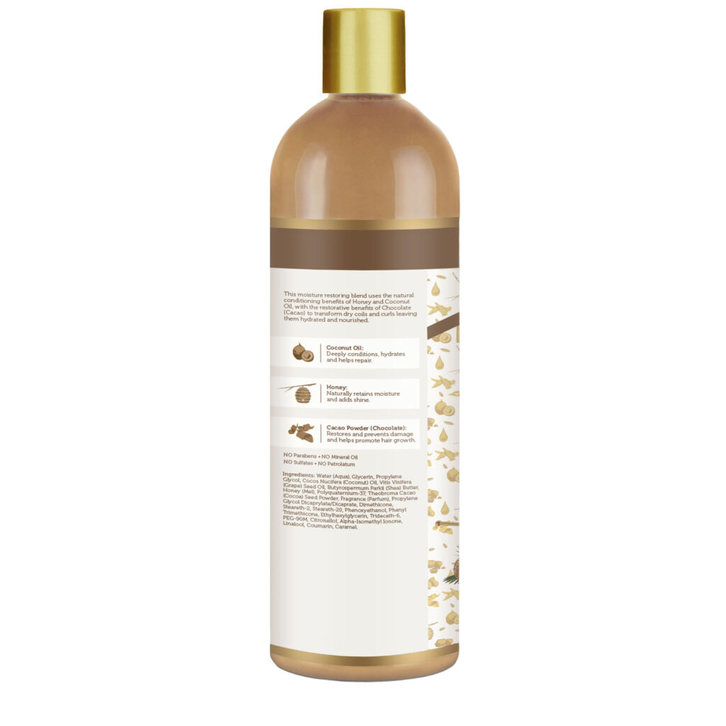 African Pride Moisture Miracle Honey, Chocolate & Coconut Oil Conditioner 16oz
