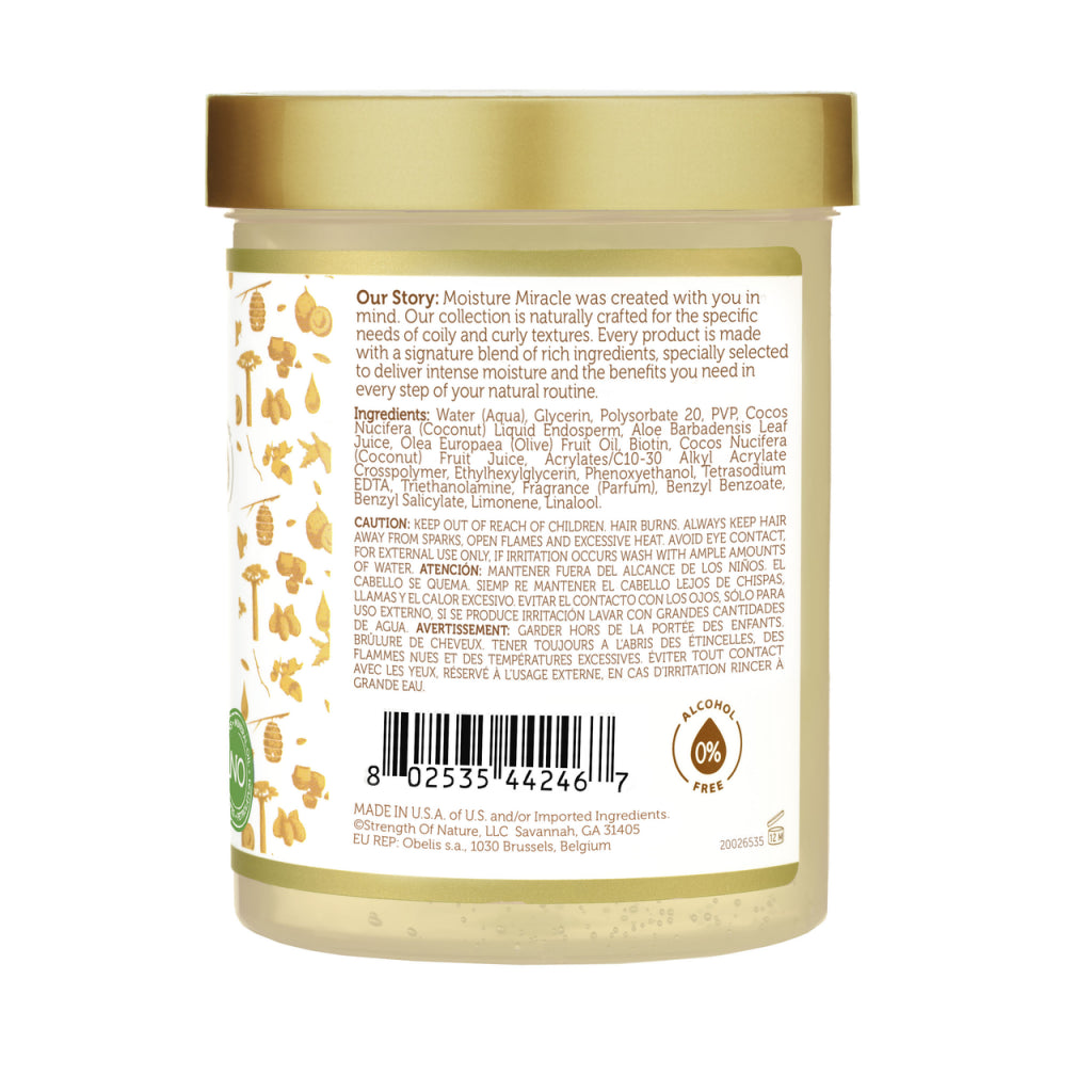 African Pride Moisture Miracle Aloe & Coconut Water Curl Defining Gel 18oz