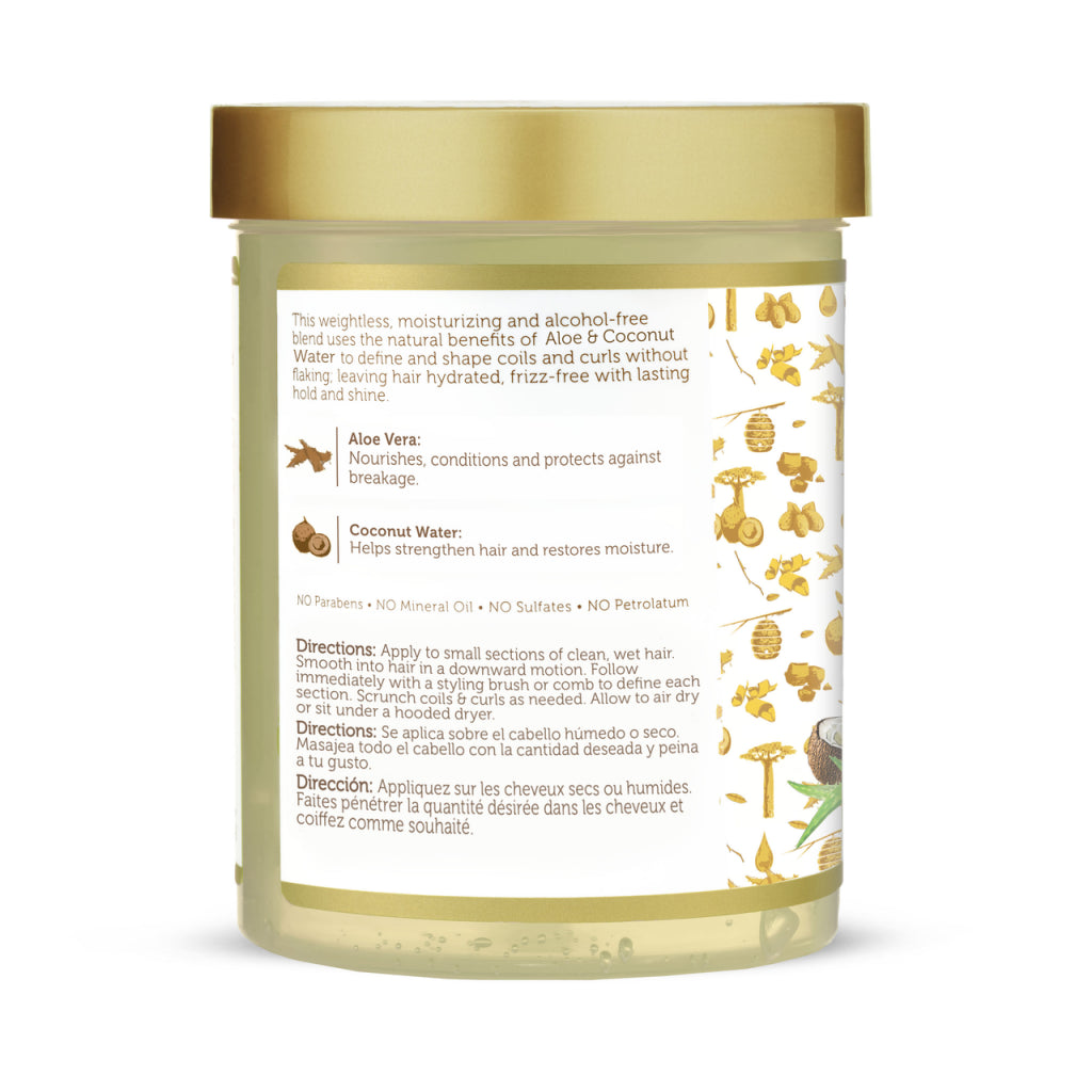 African Pride Moisture Miracle Aloe & Coconut Water Curl Defining Gel 18oz
