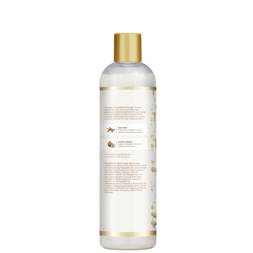 African Pride Moisture Miracle Aloe & Coconut Water Curl Milk & Detangler 12oz