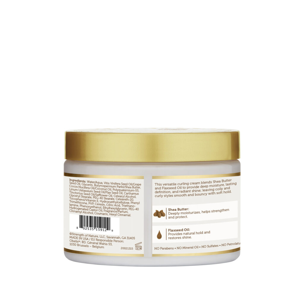 African Pride Moisture Miracle Shea Butter & Flaxseed Oil Curling Cream 12oz