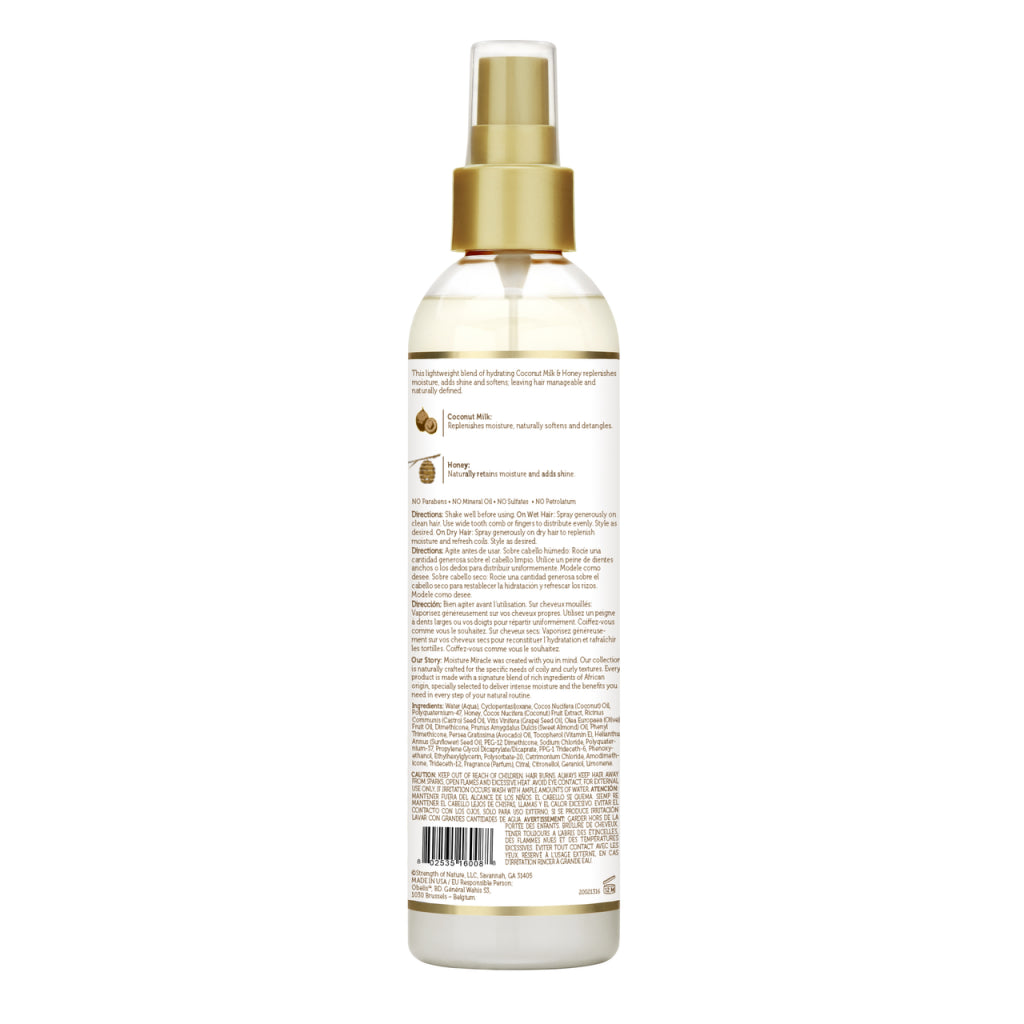 African Pride Moisture Miracle Coconut Milk & Honey Leave-In Conditioner 8oz