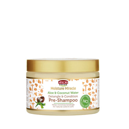 African Pride Moisture Miracle Aloe &amp; Coconut Water Pre-Shampoo 12oz
