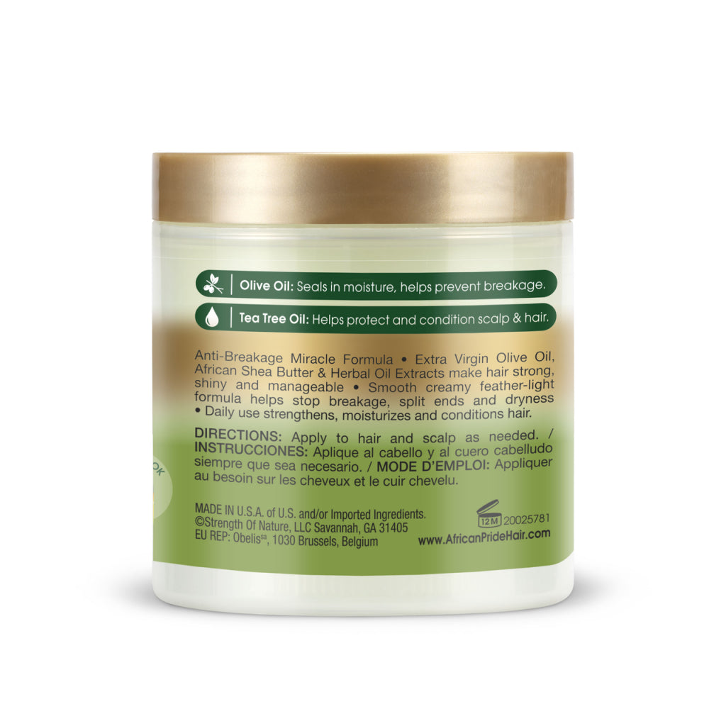 African Pride Olive Miracle Olive & Tea Tree Strengthening Treatment 6oz