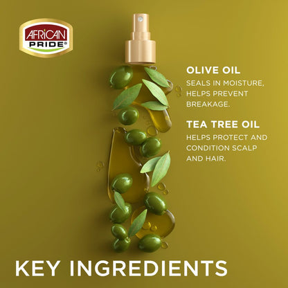 African Pride Olive Miracle Braid Sheen Spray Extra Shine 12oz