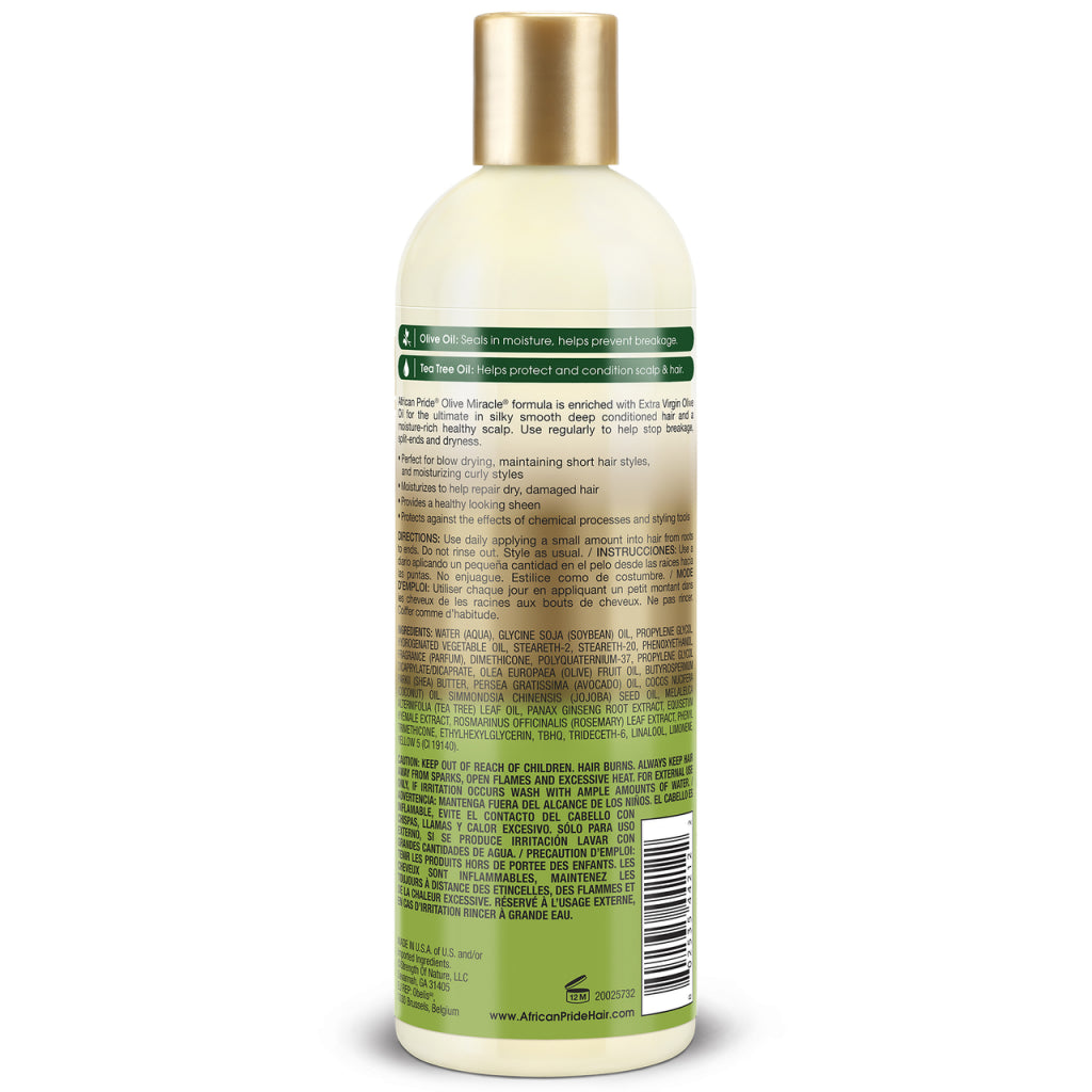 African Pride Olive Miracle Daily Hydration Oil Moisturizer Lotion 12oz