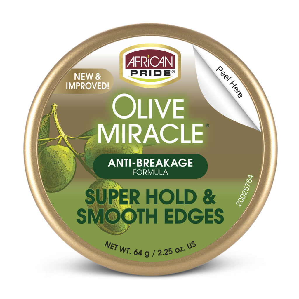 African Pride Olive Miracle Super Hold &amp; Smooth Edges 2.25oz