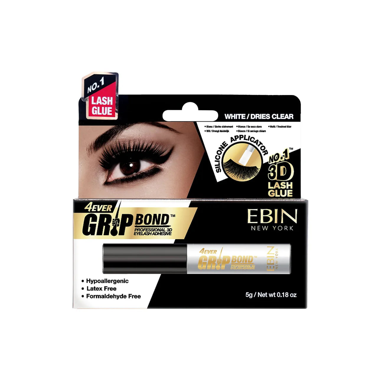 Ebin New York Grip Bond Latex-Free Lash Adhesive Silicone Applicator