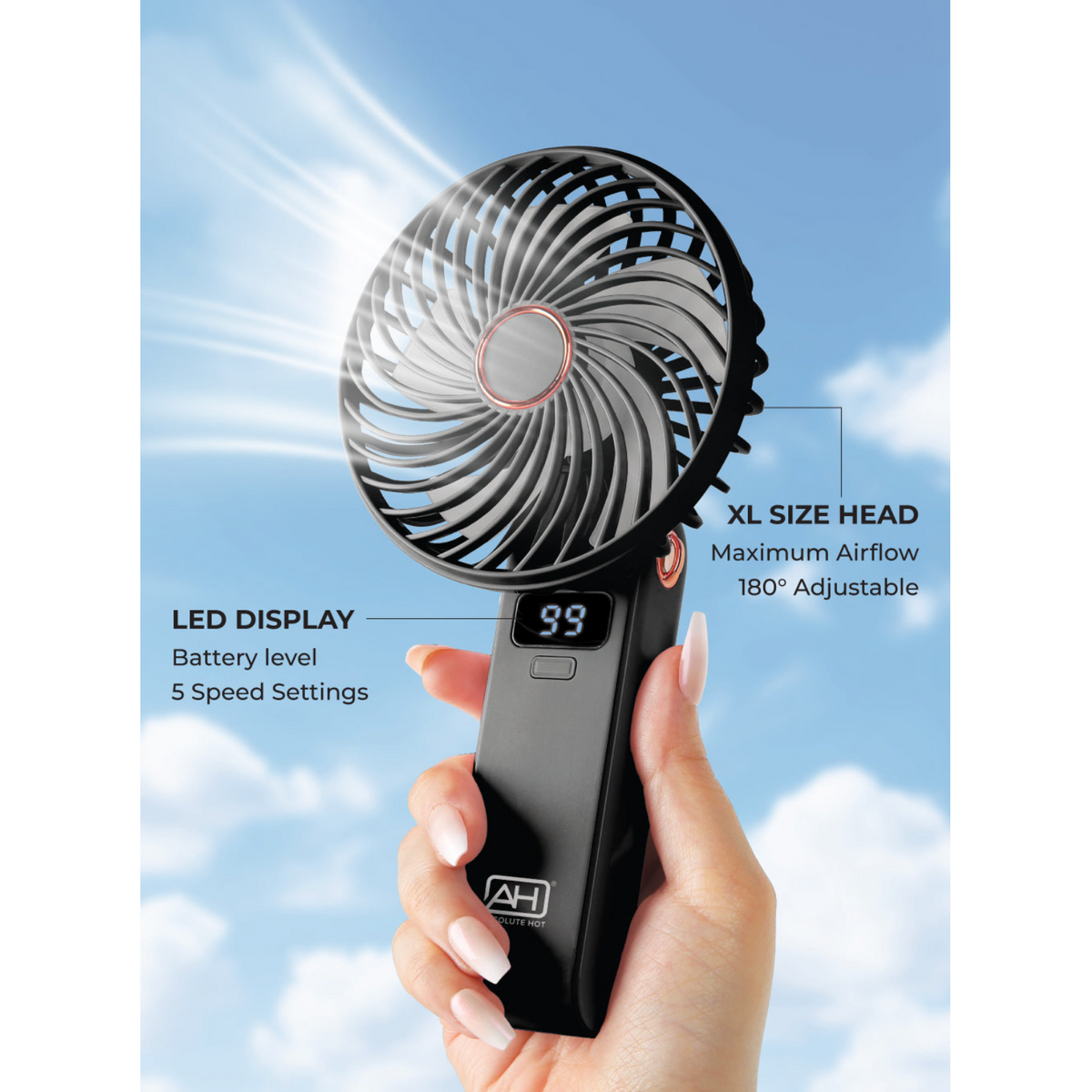 Absolute Hot LED Foldable Beauty Fan