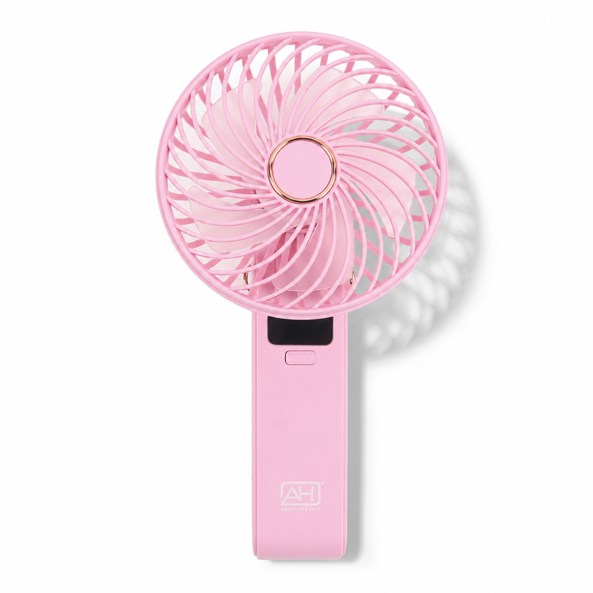 Absolute Hot LED Foldable Beauty Fan Baby Pink