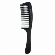 Absolute Hot Professional Carbon Comb Detangling Interlocking Wide Tooth 7.5in heat resistant carbon comb available at Kiyo Beauty