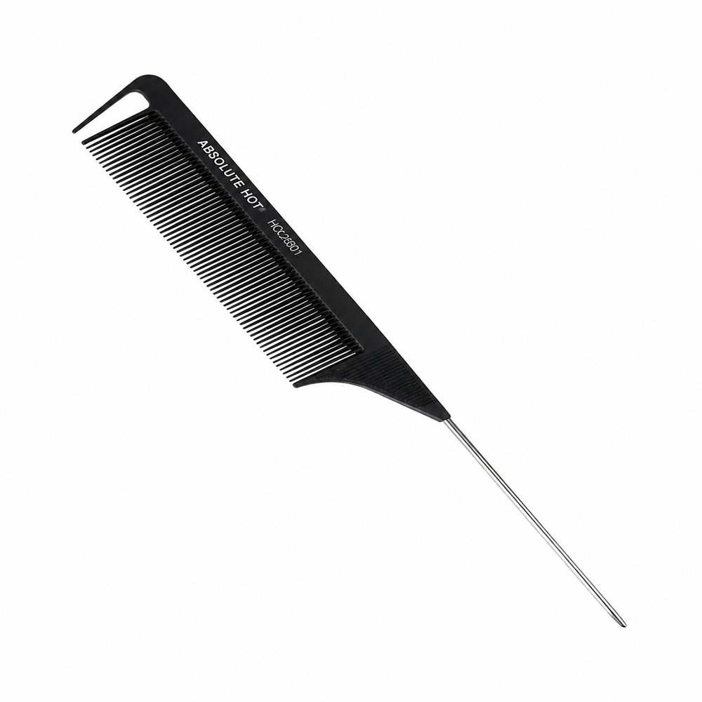 Absolute New York Carbon Fiber Pin Tail Comb for Braiding and Parting available at Kiyo Beauty