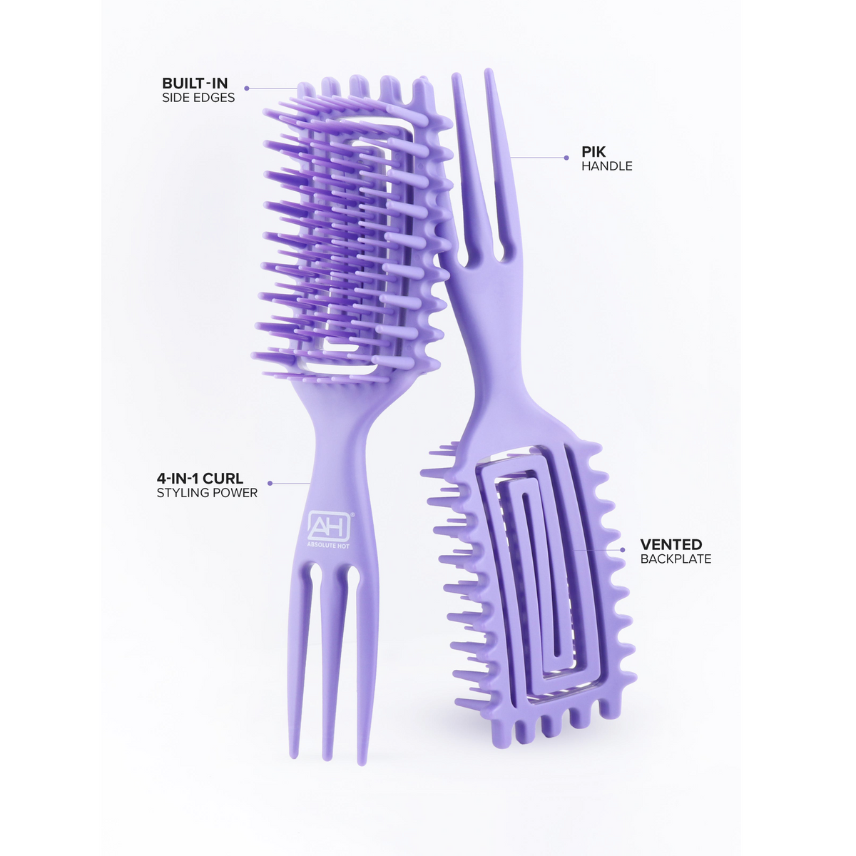 Absolute New York Curl Precision Styler Pik Handle Volume Boosting Brush