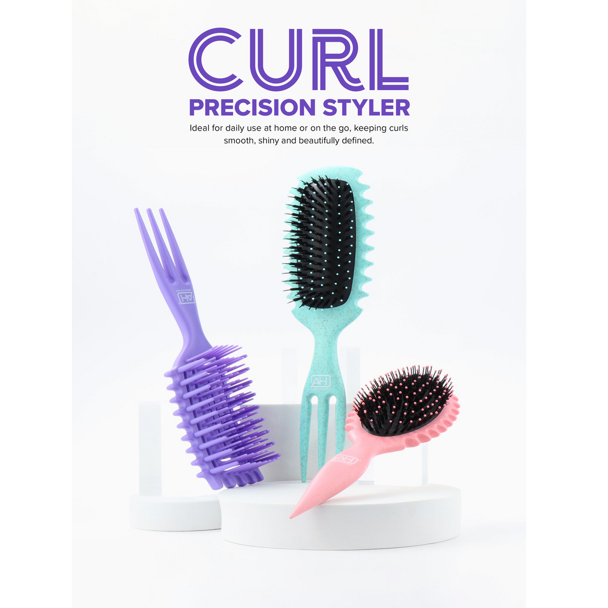 Absolute New York Curl Precision Styler Pik Handle Volume Boosting Brush