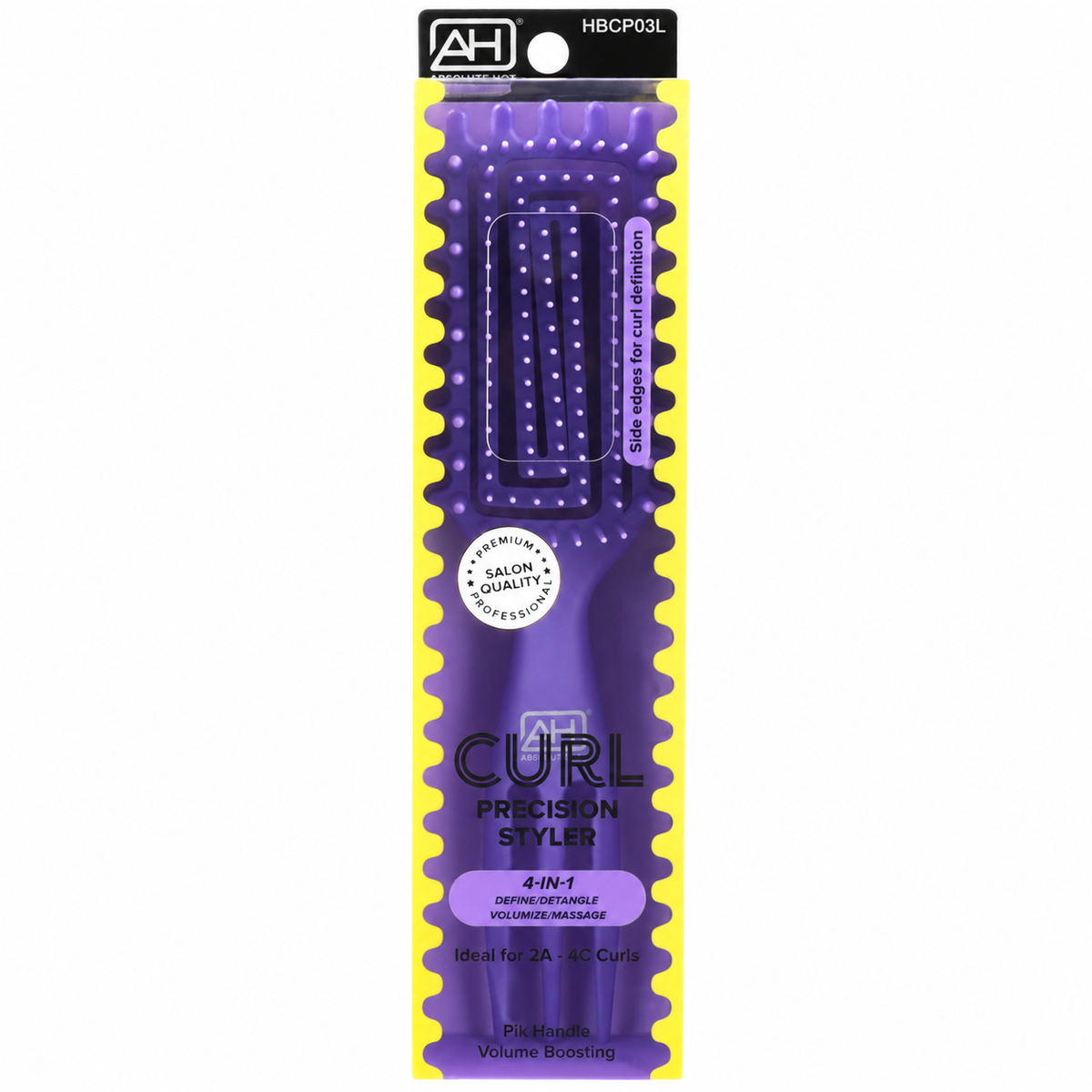 Absolute New York Curl Precision Styler Pik Handle Volume Boosting Brush Lilac